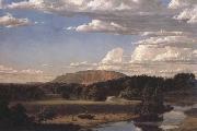 Frederic Edwin Church West Rock,new Haven oil painting artist